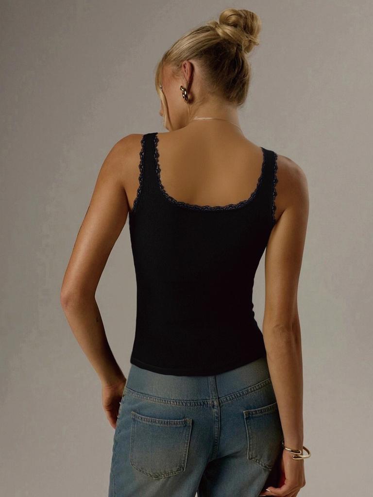 Lace Camis Women Solid Color V Neck Crop Tops Fashion Bow Tube Top Female Sleeveless Camisole