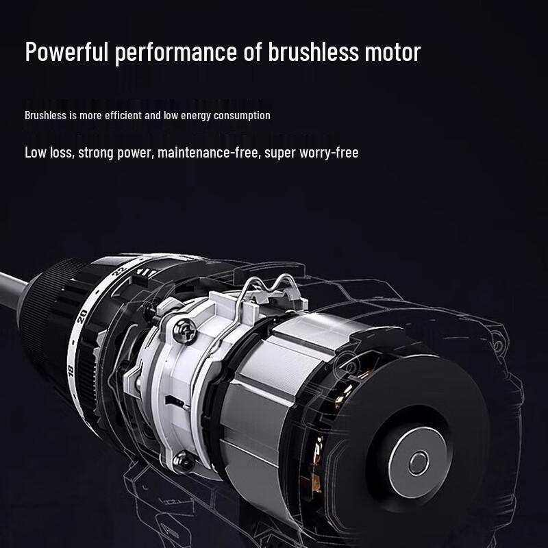 Dongcheng Cordless Brushless Li-ion Impact Drill CN plug (adapter included)