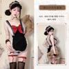 Erotic lingerie, sweet and sexy, pure and sensual, maid role-playing, lace bow uniform, seductive no-take suit