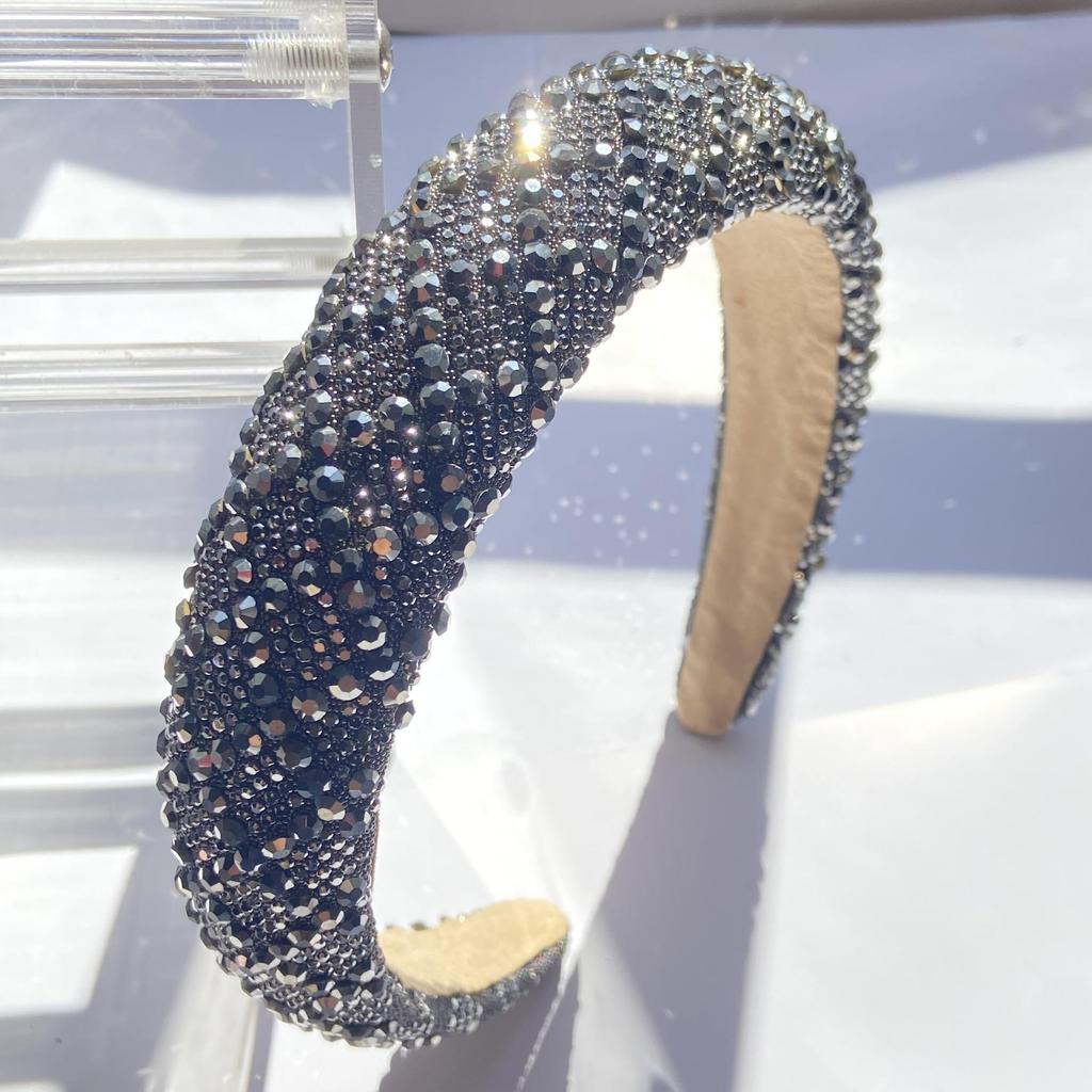 Women's 2025 Luxury Rhinestone Wide Headband: Versatile Bridal & Fashion Accessory