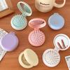 Macaron Mini Brush Hand Mirror