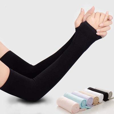 Ice Silk Sleeve Sunscreen Cuff Arm Uv Sun Protect Antislip Summer Outdoor Riding