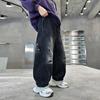 Boys' Black Straight-Leg Jeans - Versatile Spring/Autumn 2025 Style