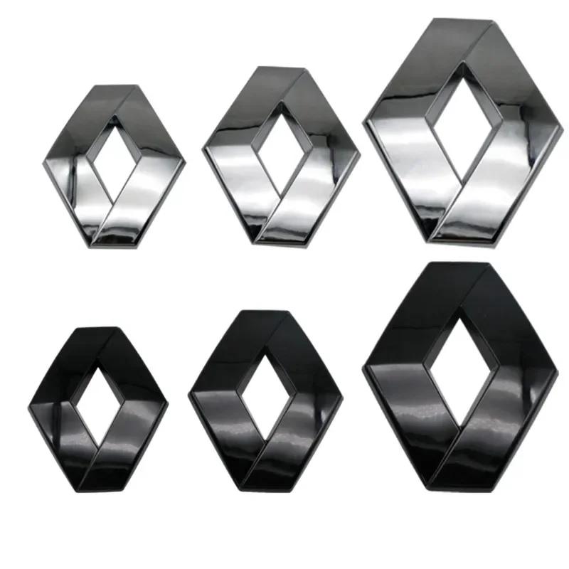 2026 Hot For Renault Hub Caps For Renault Megane 2 3 4 Twingo Clio Talisman Captur Sandero Car Front Grille Emblem Rear trunk Lo