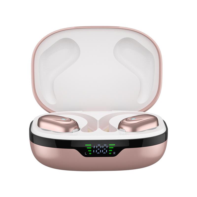New Intelligent Technology Acoustic Noise Reduction Digital Display Charging Compartment Ear Type Wireless Headset High Definition Bluetooth Headset