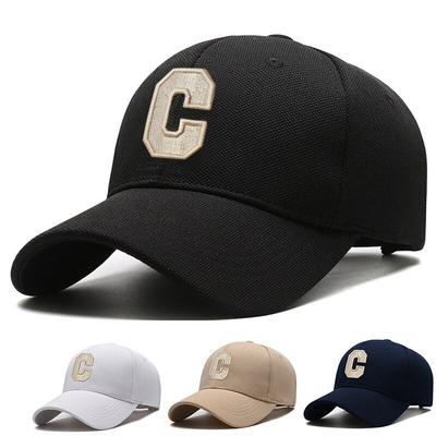 Baseballkappe Ins Buchstabe C Hut Damen Frühling Sommer Koreanische Version Schlichte Mode Vielseitig Alphabet Student Zunge Kappe