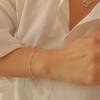 Women's Daily Accessory Diffused Silver Chain Bracelet