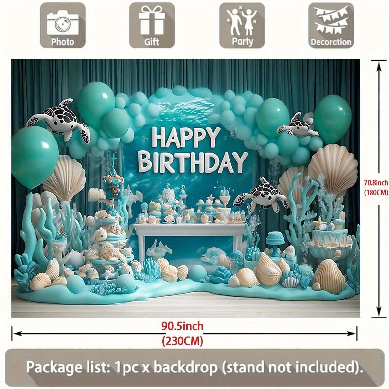 Party Backdrop Under The Sea Under Backgrounds Well Settings Event Backdrop Decoration Front Door Decor
