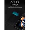Kartenfach Hülle Buch Leder Ständer Schutzhülle für Samsung Galaxy Z Fold 6 Business Mode Ständer Falthalter
