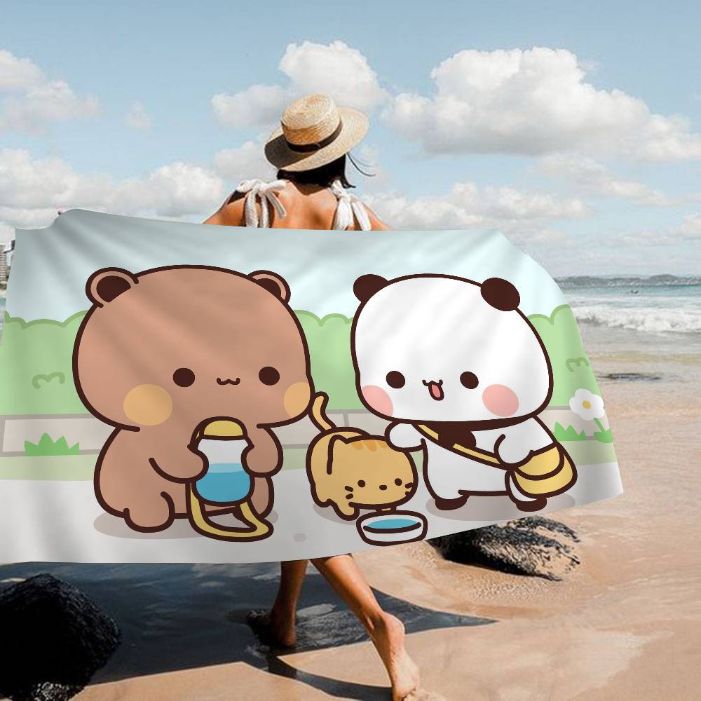 Popular B-BUBU D-DUDU Character Big Microfiber Beach Towels Quick Dry Towel Sand Beach Towels Pool Towel For Travel Swim Pool
