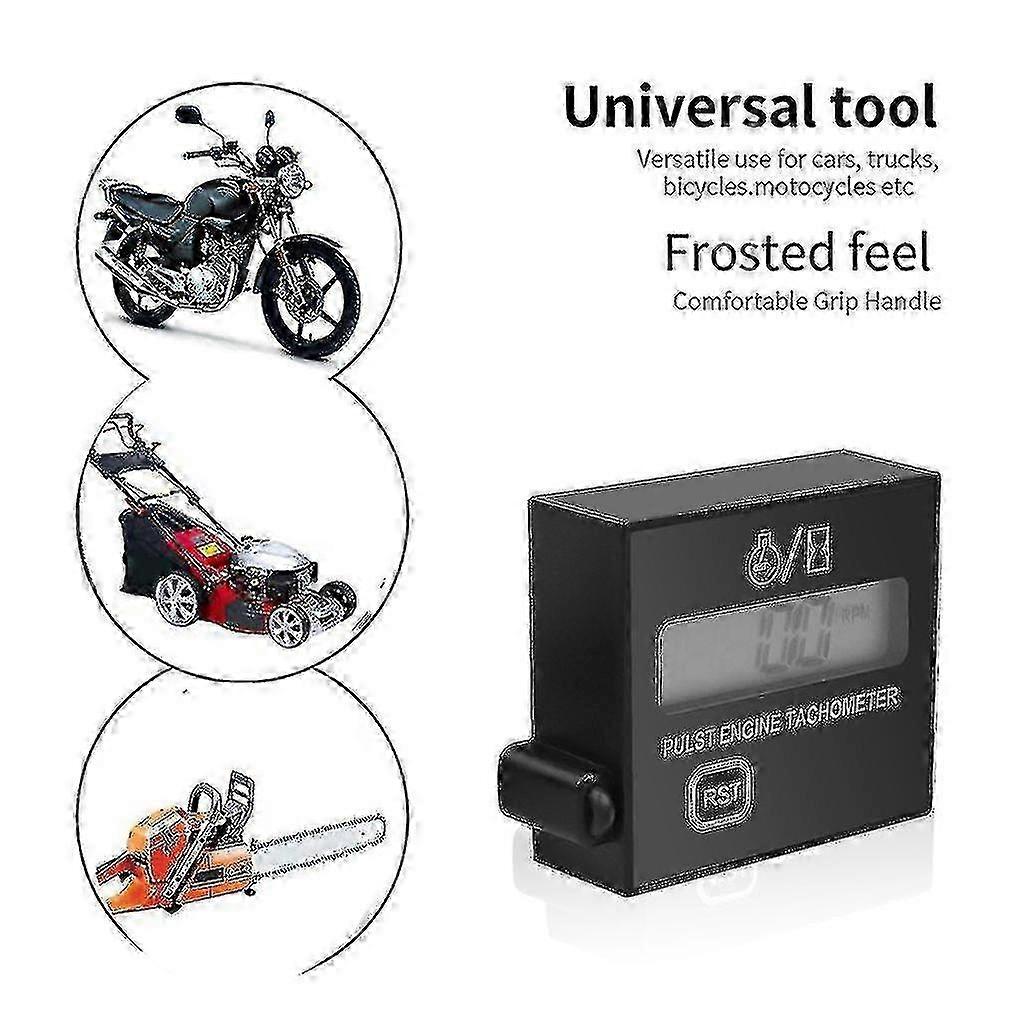 Hour Meter, Tachometer, Rev Counter for Snowmobiles, Skis, Motors, Lawn Mowers