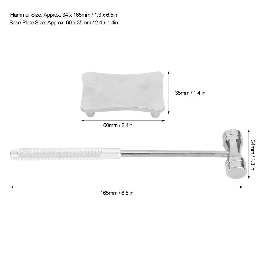 Silvery Steel Hammer All steel DIY Hammer Tool Multi-Functional Stamping Hammer  DIY Projects