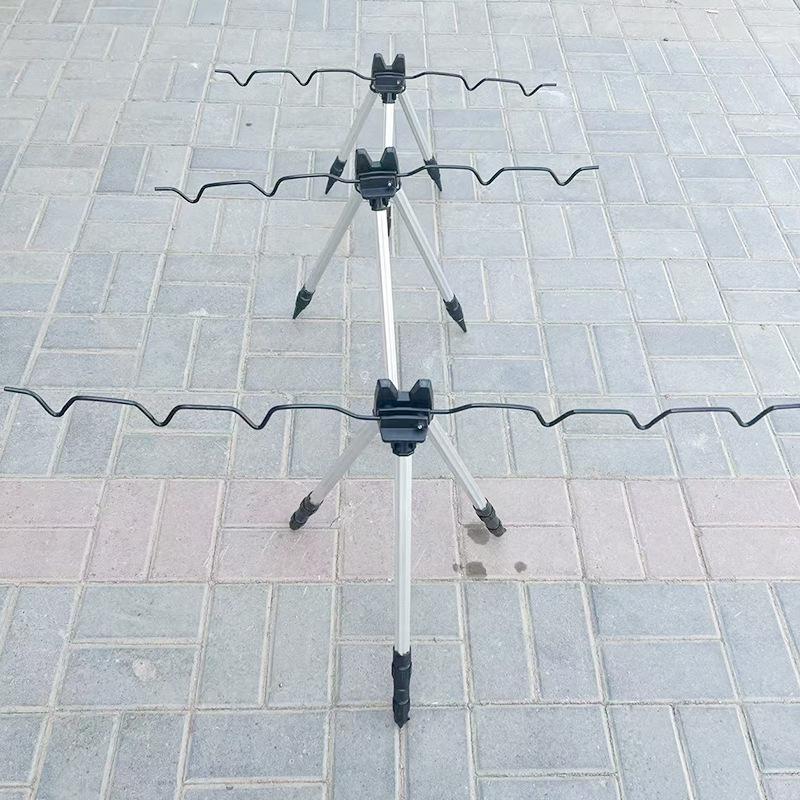 Retractable Aluminum Alloy Fishing Rod Tripod Stand