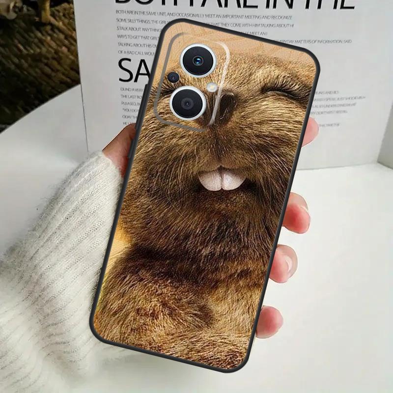 Animal Beaver Case For OPPO Reno 12F 13F 14F 10 11 12 13 14 Pro 8T 7 8 Lite OPPO Find X6 X5 X8 X9 Pro Cover