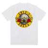 2025 New Hot Guns N Roses Graphic Print T Shirt Vintage Rock Band Streetwear Fashion Crew Neck Plus Size T Shirt Women Mens Tees