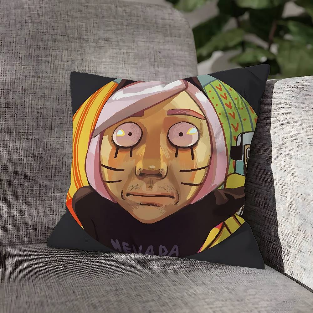 R-Rnfren Randal Luther Nyon Pillow Case For Sofa Decor Car Office Room Printing Cushion Cover Decorations and Protector
