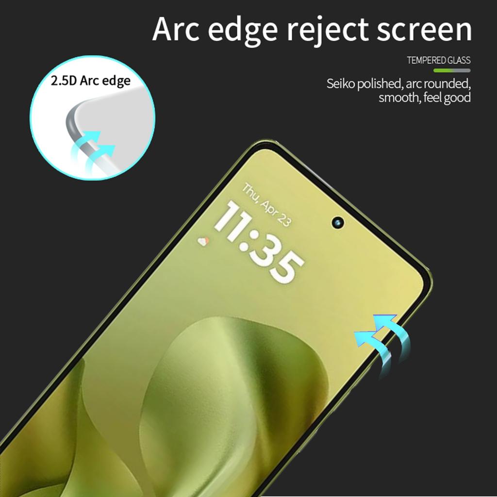 For Motorola Moto G86 Power 5G/Motorola Moto G86 5G Screen Protector MOFI 9H Full Glue Full Coverage High Aluminum-Silicon Glass Film