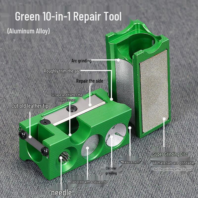 Billiard Cue Tip 10-in-1 Multi-function Repair Tool