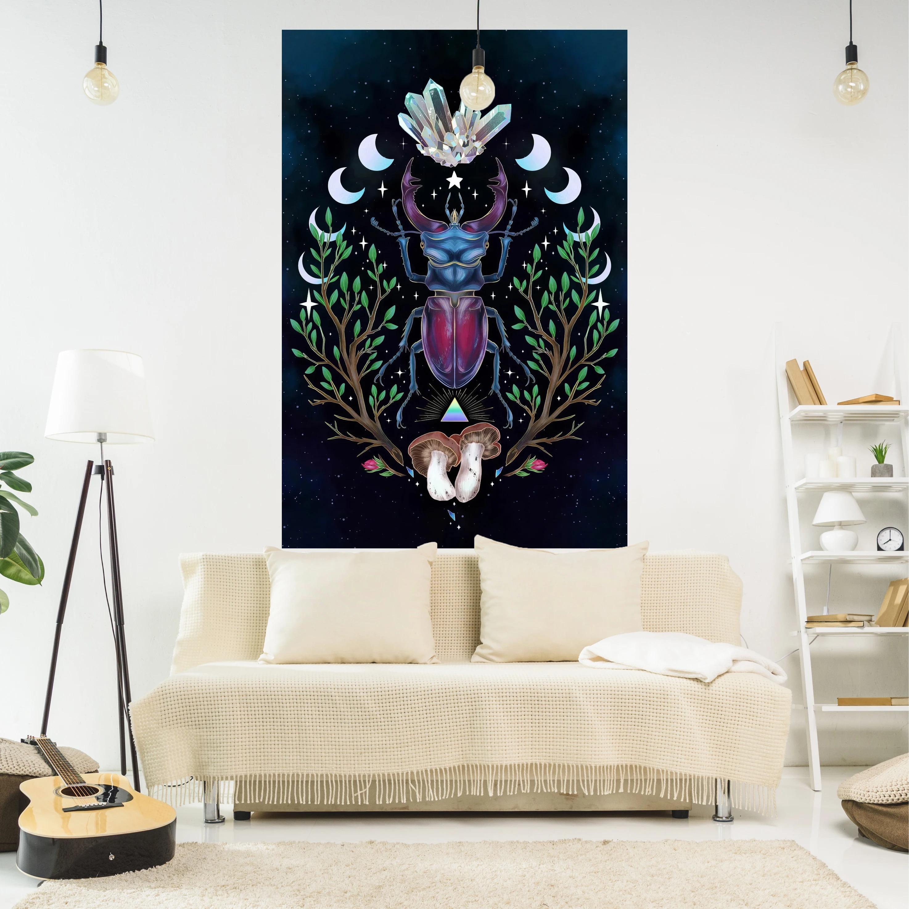 

Butterfly Painted Print Fashion Home Decoration Tapestry Living Room Bedroom Tapestry 100x75cm