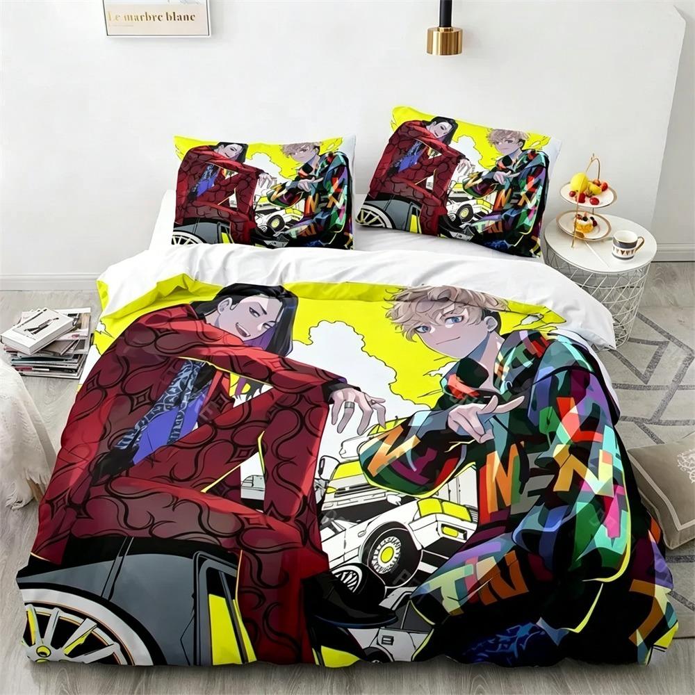3D Print Tokyo Revengers Bedding Set Single Twin Full Queen King Size Bed Set Adult Kid Bedroom Duvet cover Sets Home Textiles