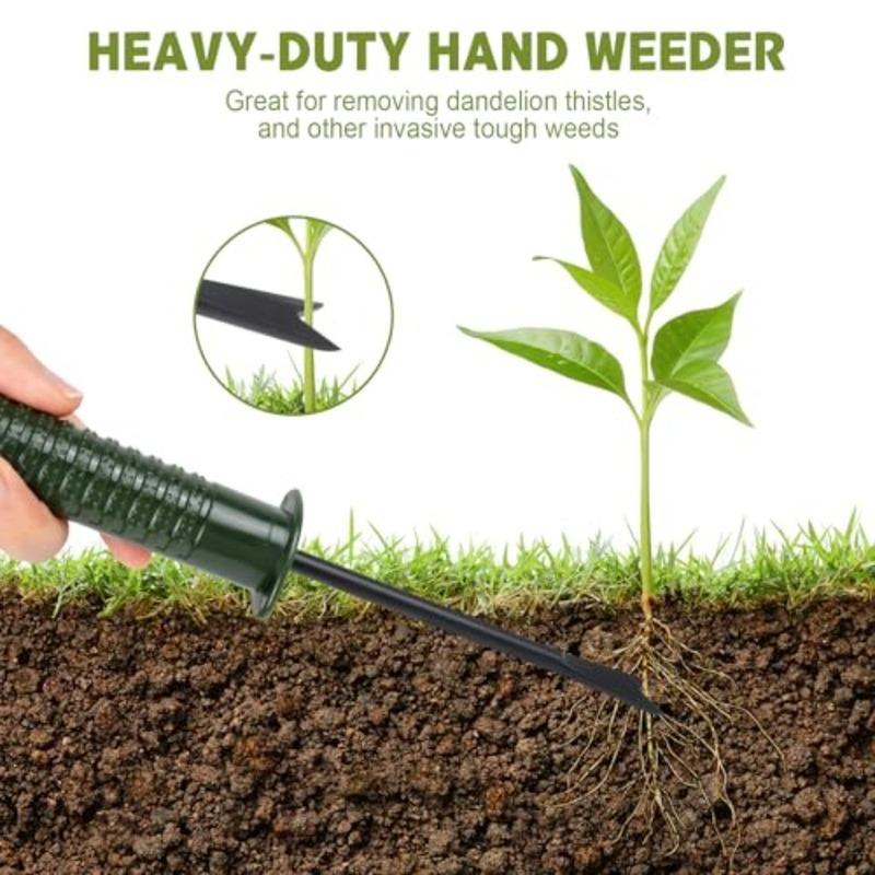 Garden Tool Set4 Pieces Garden Tools Including Hand Shovel Transplant Shovel Weeder and Hand Rake with Non-Slip Handle Idea for