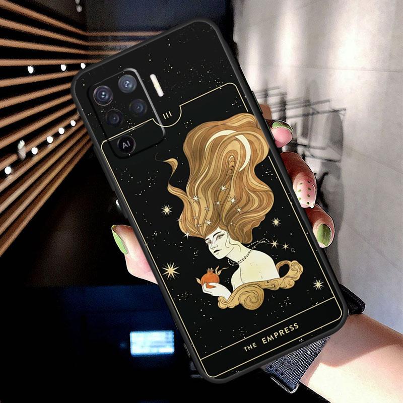 Astrology Tarot Cards Case For OPPO A96 A76 A16 A94 A74 A54 A53 A57 S A15 A52 A72 A93 A5 A9 A31 A17 A77 A78 Coque