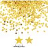 30g Gold Star Table Confetti, 6mm Small Gold Star Glitter Confetti, Metallic Foil Glitter Star Sequ for Birthday Wedding Party Halloween Xmas DIY