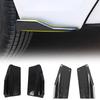 2Pcs Universal Carbon Fiber Car Rear Bumper Protector Rear Diffuser Side Lip & Corner Protector Kit Auto Body Styling Accessory
