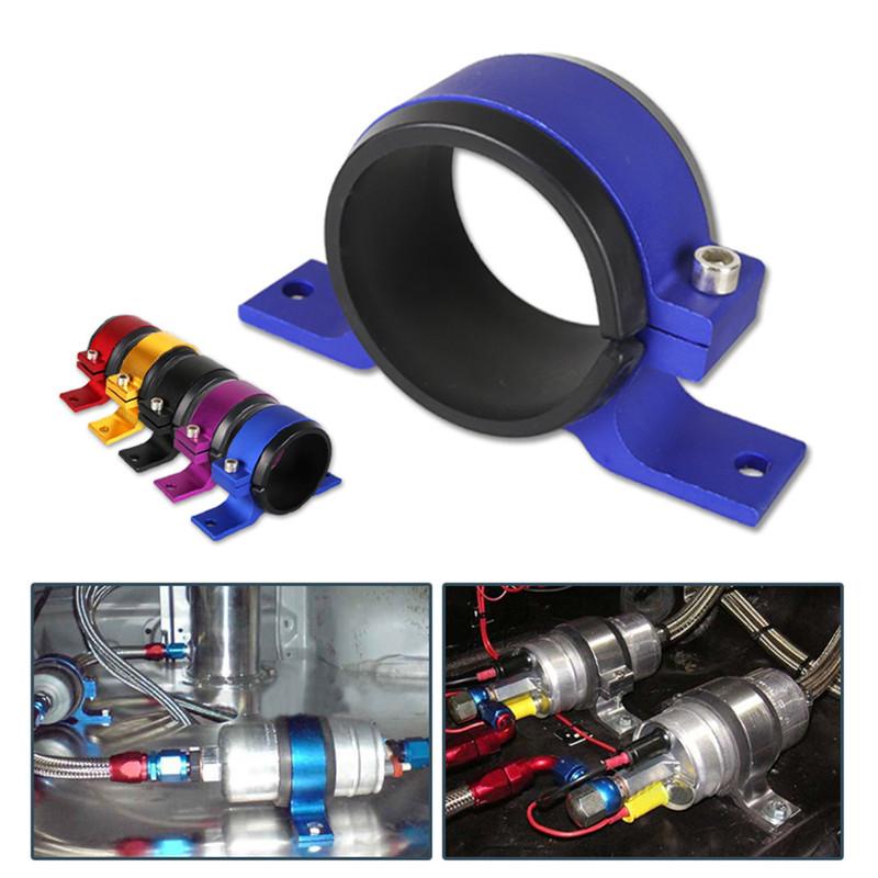 60MM Fuel Pump Bracket Aluminum Single Fuel Filter Bracket Black Silver Blue Red Purple