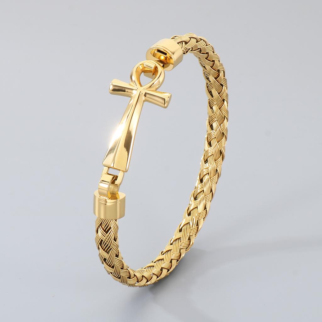 Innovatives quervernetztes gewebtes Armband Street Rap Sänger Accessoires Herrenarmband Modeschmuck Bankettgeschenke