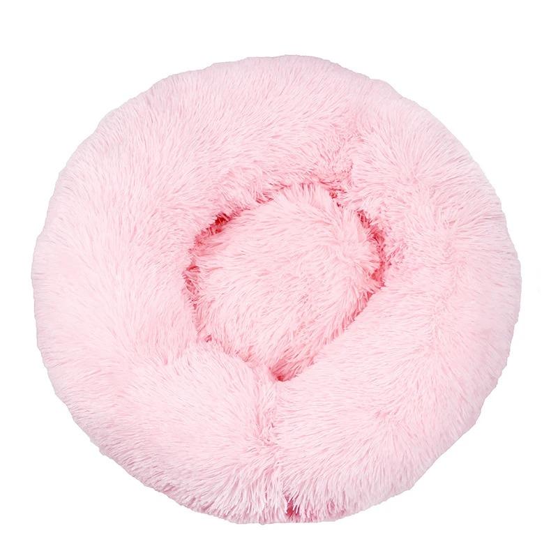 Fluffy Dog Bed Puppy Donut Mat for Cat Indoor Cats Anti-Slip Machine Washable Small Medium Multiple Sizes Colors Calming Pet Bed
