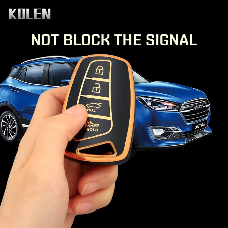 Tpu Car Remote Key Cover Case Shell Fob For Hyundai Santa Fe Sport Ix45 Equus Centennial Genesis G80 Grandeur Azera Sedan 3Dm