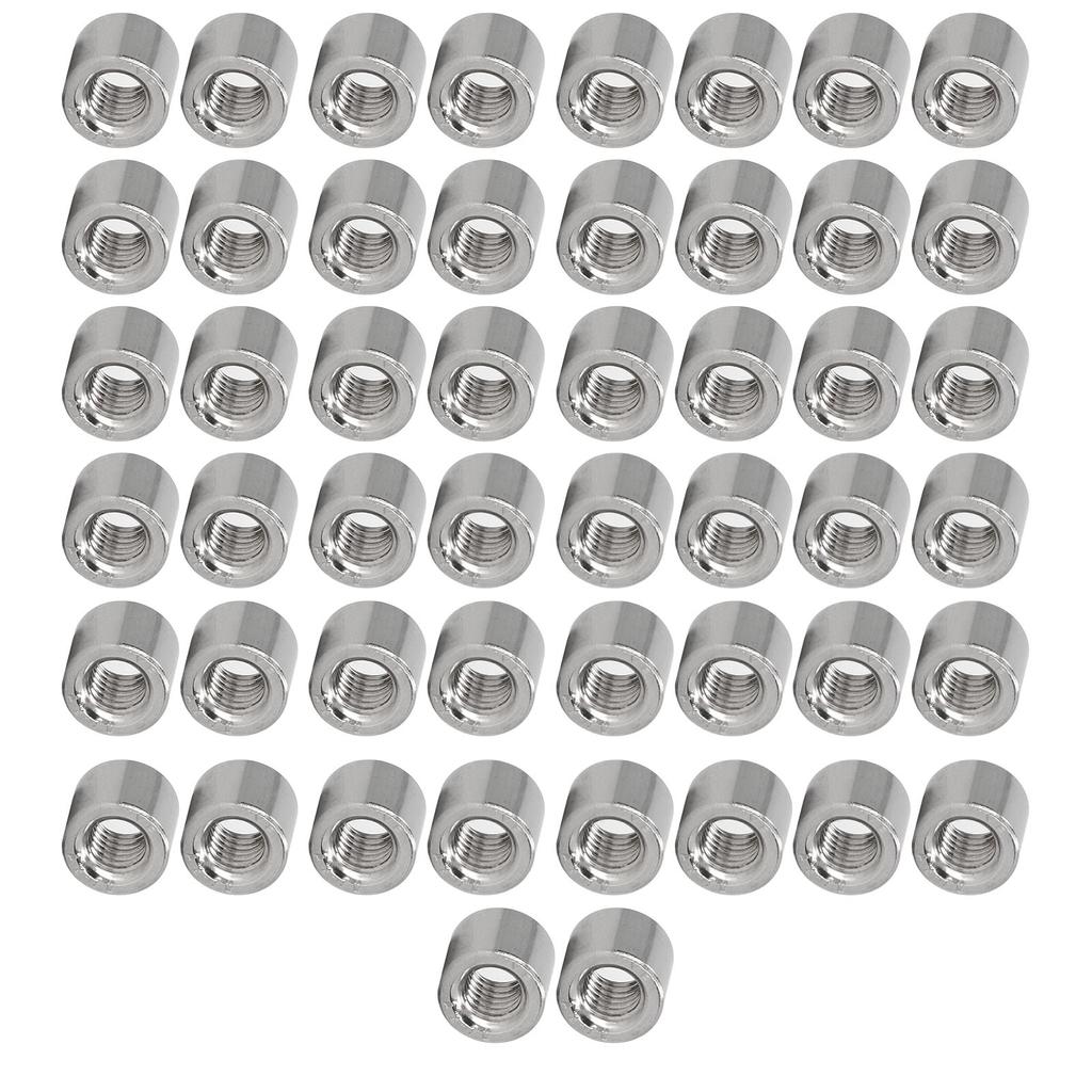 50 szt. Zestaw okrągłych nakrętek łączących Gwint wewnętrzny Odporne na rdzę Nakrętki złączne M6 do użytku domowego na zewnątrz