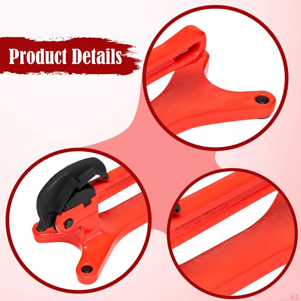 Tragbare Rohrspannzange Klemmbacke Sanitärwerkzeug Schraubenschlüssel für Installation Befestigung