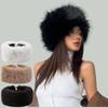 Winter Lmitation Fur Thickened Fluffy Headband Warm Faux Fur Hat Soft Elastic Ear Warmer Adjustable Coldproof Women Headbands