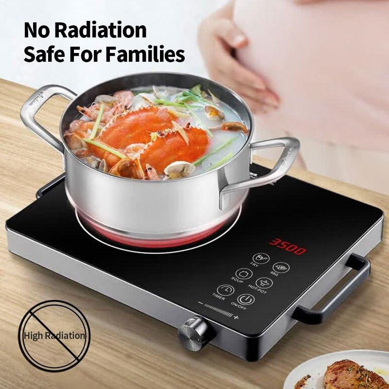 3500W High Power Electric Ceramic Stove Household Portable Infrared Electric Infrared Cooker Stove Smart Fire Boiler