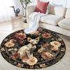 Cats pattern round rug,Carpet Rug for Living Room Bedroom Playroom ,Non-slip Floor Mat,Holiday Gifts and Birthday Gifts.