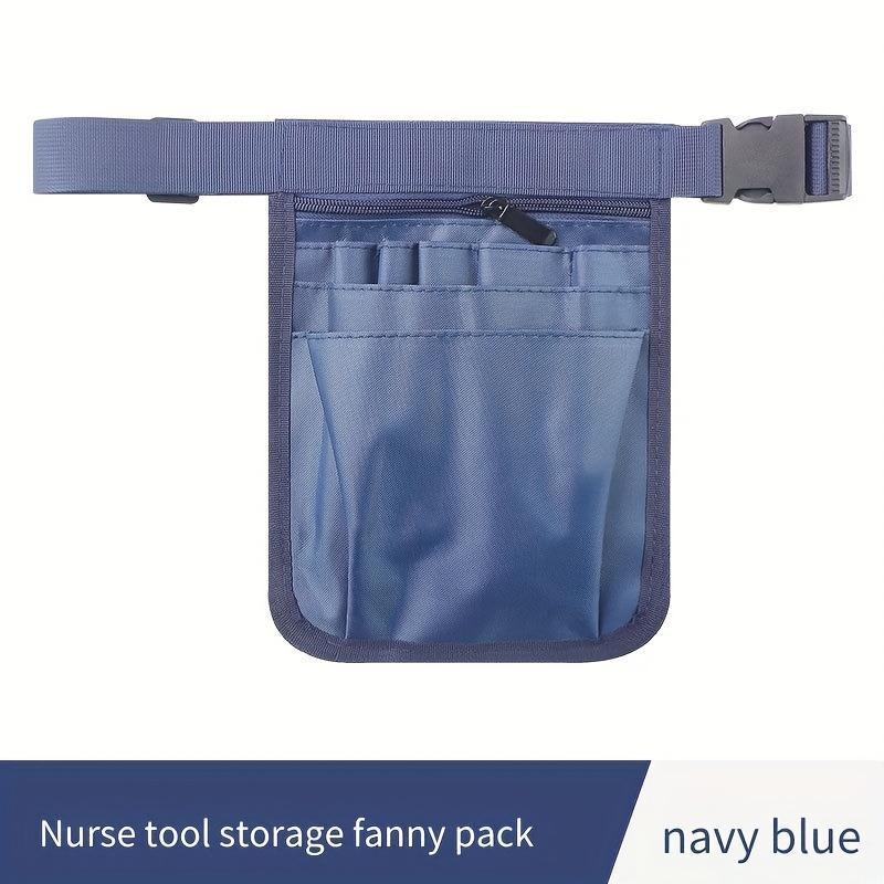 

1 шт. Регулируемый плечевой ремень и многокарманная поясная сумка медсестры - Подходит для врачей, медсестер | Легкая нейлоновая сумка для поездок темно-синий