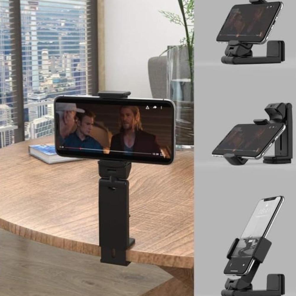 Rotating Airplane Phone Holder Portable Foldable Travel Clip Carry on Accessories During Flight