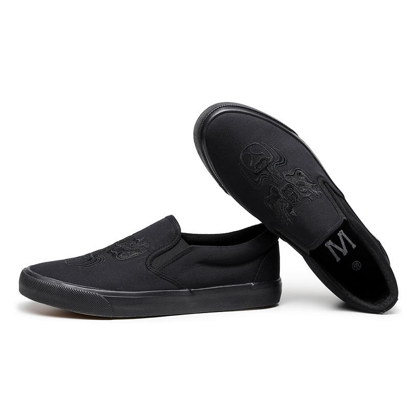 Pantofi sport de pânză pentru bărbați, de designer, respirabili, casual, graffiti vulcanizați, de primăvară, pentru conducere, la modă