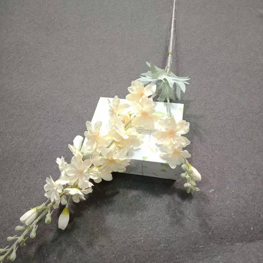 Artificial Flocking Delphinium Simulation Flowers, Wedding Flower Arrangement 2-pronged Large Delphinium Hotel Decoration Fake F