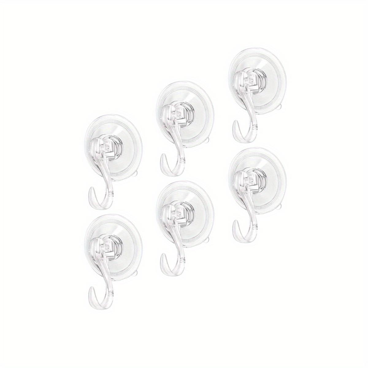 

2/4/6 упаковки сверхмощных крючков с вакуумной присоской весом 3 кг — прозрачные многоразовые пластиковые настенные вешалки для ванной комнаты, кухни, окон, сумок, пальто, кепок, полотенец 6 Packs