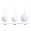 12/6Pcs White Christmas Ball Round Foam Balls Xmas Tree Hanging Ornaments Home Wedding Party Festival Decoration Globe Supplies