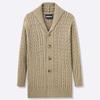 Europäischer & Amerikanischer Herren Mittelanger Zopfstrick Cardigan Pullover Jacke SY0107
