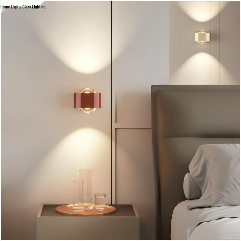 

Modern Minimalist Wall Lamp: Smart Up/Down Light for Bedroom & Living Room Décor Tri-color Light