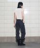 Yusentig Double Collar Slim Asymmetrical Collar T-Shirt Beige Aw5Me43391