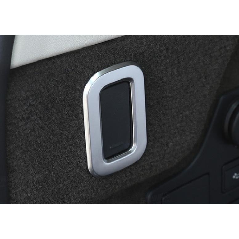 For Range Rover Evoque - Matte Silver Tailgate Trunk Hook Frame Trim 2pc
