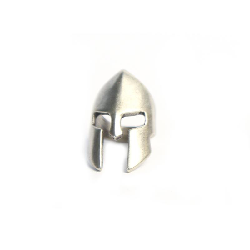 Retro Brass Spartan Warrior Helmet Knife Beads Lanyard Hangings Jewelry DIY Paracord EDC Outdoor Carabiner Pendants Accessories