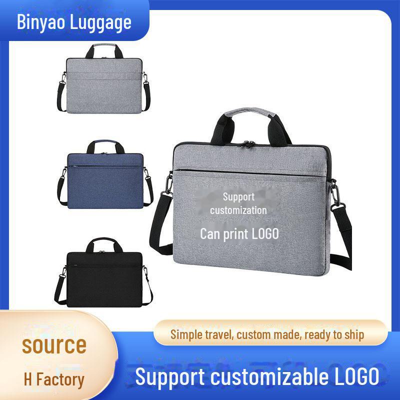 

Сумка-мессенджер для ноутбука и планшета 2024 Business с настраиваемым логотипом 408 fine version; 15.6 inches серый