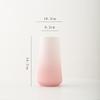 Gradient Pink Waterdrop Ceramic Vase